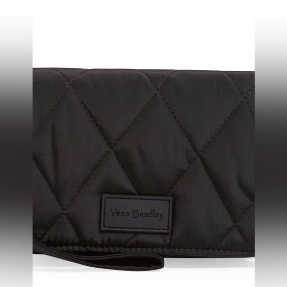 Vera Bradley RFID 3 in 1 Black Ultralight Quilted Water Repellent Crossbody Bag - Picture 10 of 17